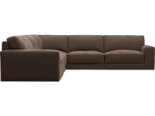Monica Muse Chocolate Corner Sofa - 5 Seater color Muse Chocolate