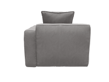 Riley Apt View Steel Right Arm Facing Chair Module color View Steel