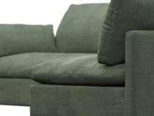 Willow Tribute Dark Jade Corner Sofa - 4 Seater RAF Terminal color Tribute Dark Jade