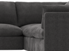 Willow California Charcoal Corner Sofa - 5 Seater color California Charcoal