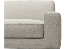 Monica Boucle Ivory Chaise Sofa - 3 Seater color Boucle Ivory