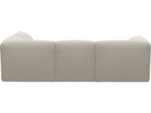Kai Boucle Ivory Modular Sofa - 4 Seater and Ottoman color Boucle Ivory