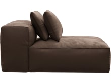 Riley Muse Chocolate Module Chaise color Muse Chocolate