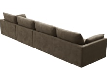 Willow Tribute Walnut Modular Sofa - 4 Seater color Tribute Walnut