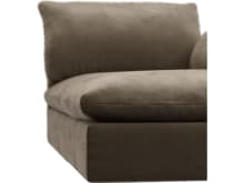 Willow Tribute Walnut Chaise Right Arm Facing Sofa Module color Tribute Walnut