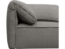 Kai Isla Soft Grey Modular Sofa - 4 Seater and Ottoman color Isla Soft Grey