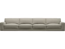 Monica Plaza Natural Sofa - 4 Seater color Plaza Natural
