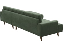 Dane Tribute Dark Jade Chaise Sofa - 3 Seater color Tribute Dark Jade