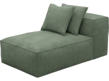Riley Tribute Dark Jade Module Chaise color Tribute Dark Jade