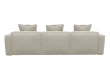 Riley Apt Toorak Pearl Sofa - 3 Seater and Ottoman color Toorak Pearl