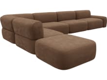 Beckett Tribute Chestnut Modular Sofa - 7 Piece color Tribute Chestnut