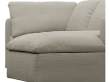 Cloud Deep Plaza Natural Modular Sofa - 3 Seater Chaise color Plaza Natural