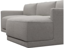 Haven Apt Boucle Pumice Chaise Sofa color Boucle Pumice
