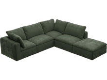 Cloud Muse Forest Modular Sofa - 5 Piece color Muse Forest