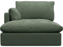 Willow Tribute Dark Jade Chaise Left Arm Facing Sofa Module color Tribute Dark Jade