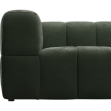Lucello Muse Forest Modular Sofa with Ottoman - 5 Piece color Muse Forest