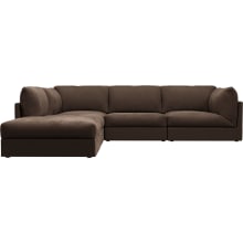 Finley Muse Chocolate Modular Sofa - 5 Seater LAF Terminal color Muse Chocolate