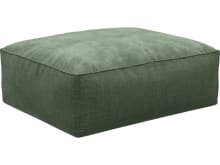 Riley Tribute Dark Jade Modular Big Ottoman color Tribute Dark Jade