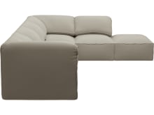 Kai Plaza Natural Modular Sofa - 5 Seater and Ottoman color Plaza Natural