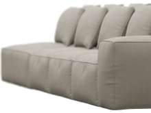 Riley Plaza Natural Modular Sofa - 1x Arm, 3x Armless, 1x Left Terminal color Plaza Natural
