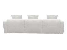 Riley Apt Noa Fog Sofa - 3 Seater Chaise color Noa Fog