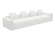 Riley Apt Noa Fog Sofa - 4 Seater color Noa Fog
