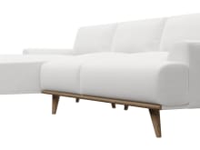 Dane Muse Frost Chaise Sofa - 3 Seater color Muse Frost