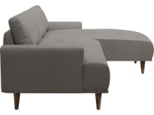 Dane Isla Soft Grey Chaise Sofa - 3 Seater color Isla Soft Grey