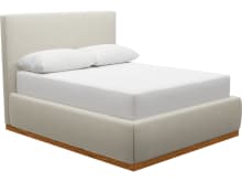 Haven Dark Gas Lift Bed Muse Flax color Muse Flax