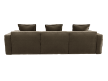 Riley Apt Tribute Walnut Sofa - 3 Seater and Ottoman color Tribute Walnut