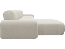 Beckett Boucle Ivory Chaise Sofa - 3 Seater color Boucle Ivory