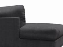 Finley Plaza Flint Grey Left Arm Facing Chaise Module color Plaza Flint Grey