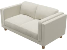 Hayes Muse Flax Sofa - 2 Seater color Muse Flax