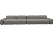 Beckett Isla Soft Grey Modular Sofa - 4 Seater color Isla Soft Grey