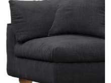 Tully Plaza Flint Grey Corner Sofa Chair Module color Plaza Flint Grey