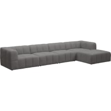 Lucello California Slate Modular Sofa with Ottoman - 5 Piece color California Slate