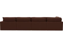 Willow Muse Rust Modular Sofa - 6 Seater LAF Terminal color Muse Rust