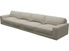 Monica Plaza Natural Sofa - 4 Seater color Plaza Natural