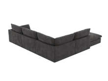 Willow California Charcoal Modular Sofa - 5 Seater LAF Terminal color California Charcoal