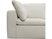 Cloud Boucle Ivory Modular Sofa - 5 Piece color Boucle Ivory