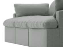 Retreat Tribute Storm Modular Sofa - 3 Piece color Tribute Storm
