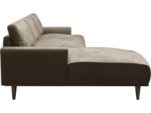 Dane Tribute Walnut Chaise Sofa - 3 Seater color Tribute Walnut