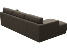 Haven Apt Muse Mink Chaise Sofa color Muse Mink