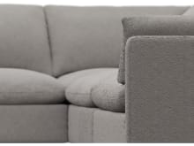 Willow Boucle Pumice Corner Sofa - 5 Seater color Boucle Pumice