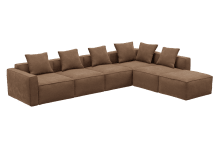 Riley Apt Tribute Chestnut Sofa - 6 Seater RAF Terminal color Tribute Chestnut
