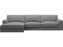 Monica California Slate Chaise Sofa - 3 Seater color California Slate