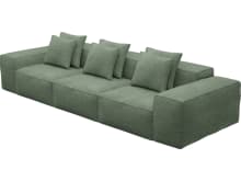 Riley Tribute Dark Jade Modular Sofa - 3 Seater color Tribute Dark Jade