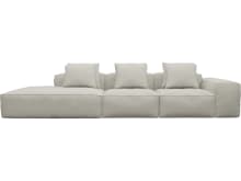 Riley California Ivory Modular Sofa - 1x Arm, 2x Armless, 1x Left Terminal color California Ivory