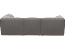 Kai Boucle Pumice Modular Sofa - 4 Seater and Ottoman color Boucle Pumice