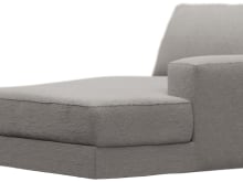 Monica Boucle Pumice Right Arm Facing Chaise Module color Boucle Pumice